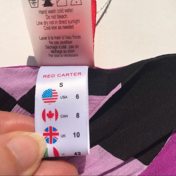 Red Carter NEW! Wrap Romper Geometric Print Small - Picture 11 of 14